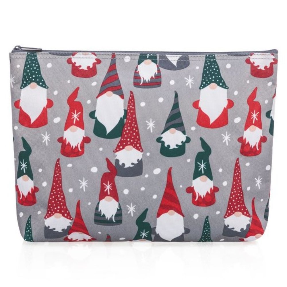 NEW - Zipper Pouch - Gnome For the Holidays
